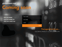 Tablet Screenshot of globalinvest.com