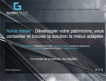 Tablet Screenshot of globalinvest.fr